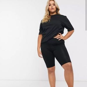 ASOS plus size biker shorts